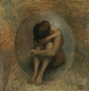 Chrysalide. Huile sur toile de Dominique Trémois Chazot.