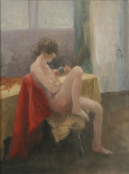 La solitude. Huile sur toile de Dominique Trémois Chazot.
