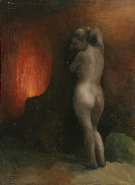 Orphée. Huile sur toile de Dominique Trémois Chazot.